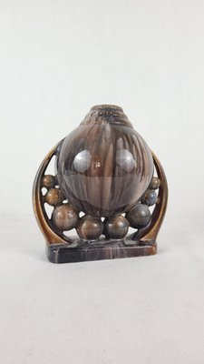 Art Deco Ceramic Ball Vase, 1950s-XYB-2040342