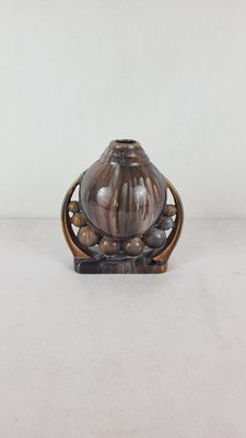 Art Deco Ceramic Ball Vase, 1950s-XYB-2040342