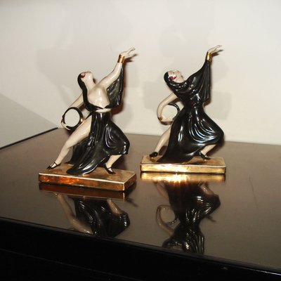 Art Deco Ceramic Bookends by Robj for Robj Paris, 1920s, Set of 2-YGE-864663