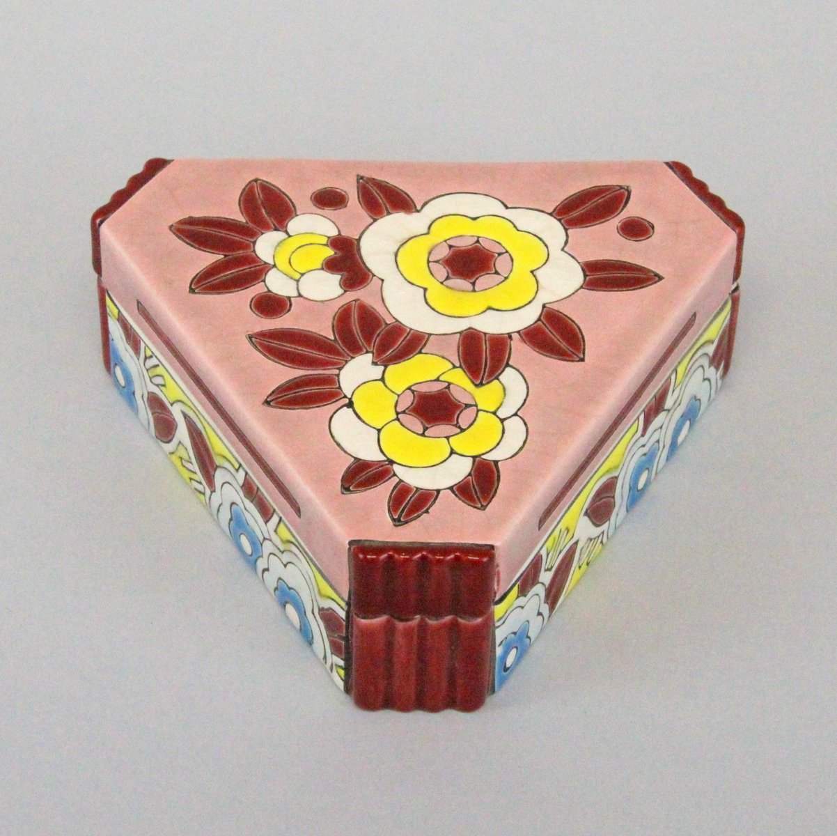 Art Deco Ceramic Box from Longwy, 1920s