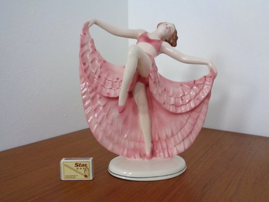 Art Deco Ceramic Dancer from Hertwig & Co Katzhütte, 1920s-RDW-1279669