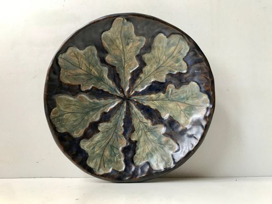 Art Deco Ceramic Dish with Leaves by Emil Ruge, 1930s-LCR-924483