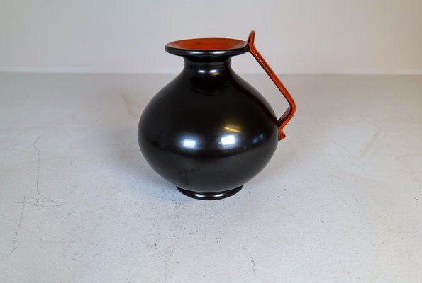 Art Deco Ceramic Globe Vase from Upsala Ekeby, Sweden, 1930s-UYK-1371216