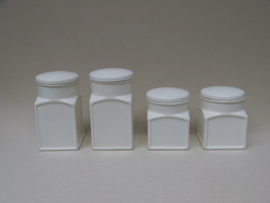 Art Deco Ceramic Jars from Max Roesler, Set of 4-EY-594463