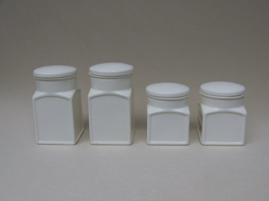 Art Deco Ceramic Jars from Max Roesler, Set of 4-EY-594463