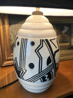 Art Deco Ceramic Lamp-AVC-1010399