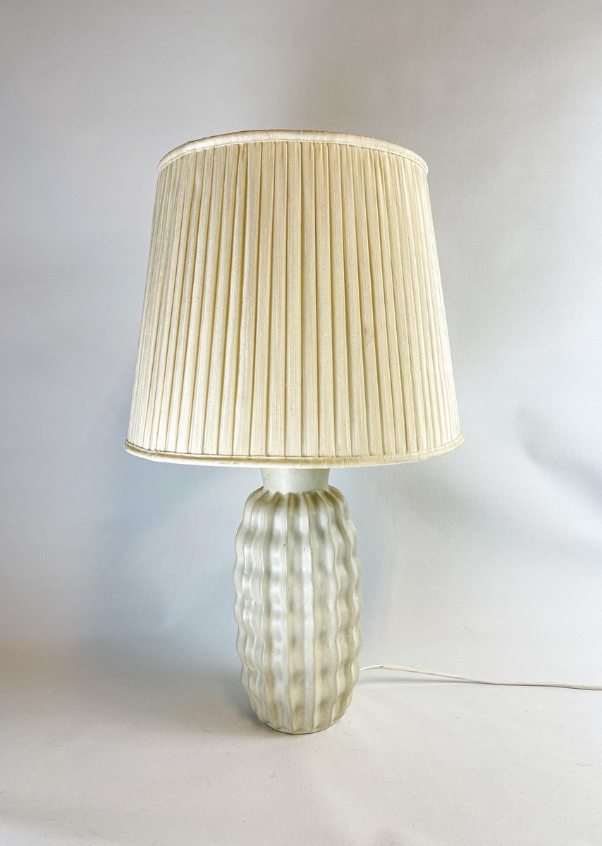 Art Deco Ceramic Organic Table Lamp from Upsala Ekeby, Sweden