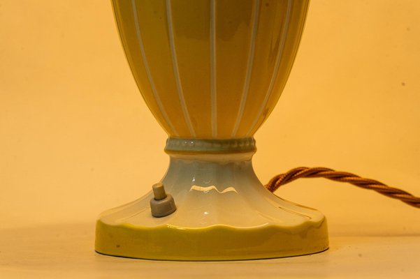 Art Deco Ceramic Table Lamp, Vienna, Austria, 1920s-SPD-1410781