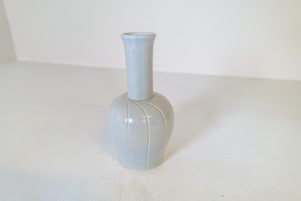 Art Deco Ceramic Vase by Ewald Dahlskog for Bo Fajans, Sweden, 1937