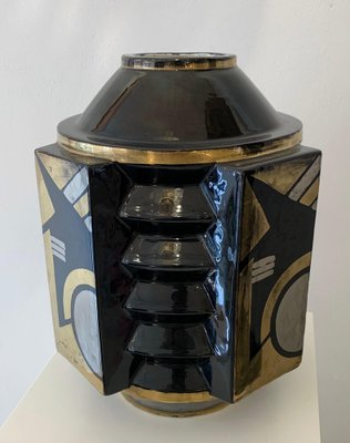 Art Deco Ceramic Vase by Robert Lallemant, France, 1940s-FGA-990919