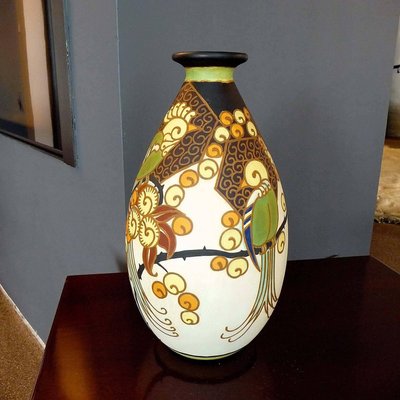 Art Deco Ceramic Vase from Boch Frères Keramis, 1926-YGE-590318