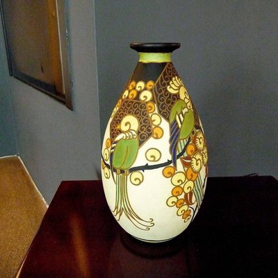 Art Deco Ceramic Vase from Boch Frères Keramis, 1926-YGE-590318