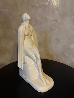 Art Deco Ceramic Woman by Louis Rivet, 1930-BFK-1804177