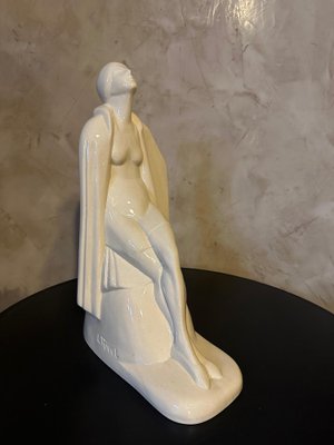 Art Deco Ceramic Woman by Louis Rivet, 1930-BFK-1804177