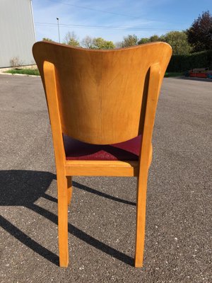 Art Deco Chairs and Table, 1930s, Set of 7-AVC-2019915