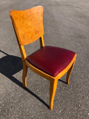 Art Deco Chairs and Table, 1930s, Set of 7-AVC-2019915