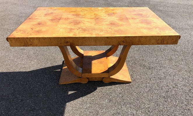 Art Deco Chairs and Table, 1930s, Set of 7-AVC-2019915