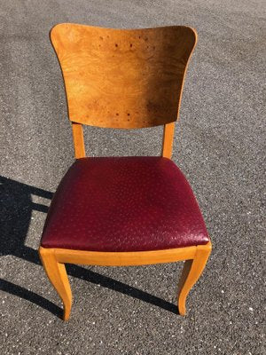 Art Deco Chairs and Table, 1930s, Set of 7-AVC-2019915