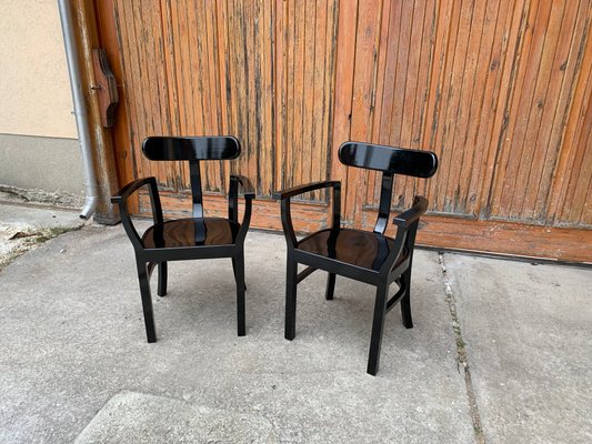 Art Deco Chairs by Lajos Kozma for Woodworking RT, 1920s, Set of 2-OXJ-1166505