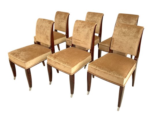 Art Déco Chairs, France, 1990s, Set of 6-CXC-1000555