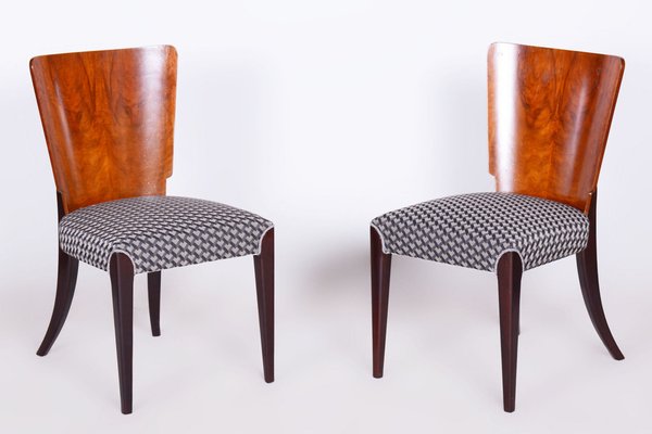 Art Deco Chairs in Beech attributed to Jindřich Halabala for Up Závody, Czechia, 1930s, Set of 4-WHY-1727697