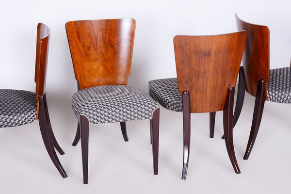 Art Deco Chairs in Beech attributed to Jindřich Halabala for Up Závody, Czechia, 1930s, Set of 4-WHY-1727697