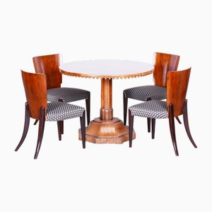 Art Deco Chairs in Beech attributed to Jindřich Halabala for Up Závody, Czechia, 1930s, Set of 4-WHY-1727697