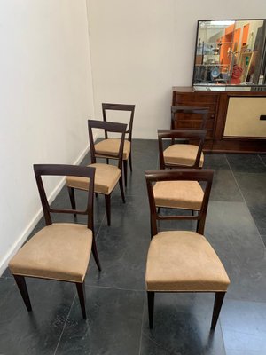 Art Deco Chairs in Rosewood, Set of 6-IJR-997693