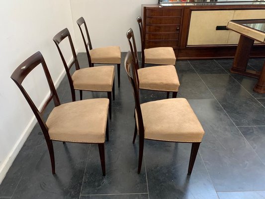 Art Deco Chairs in Rosewood, Set of 6-IJR-997693