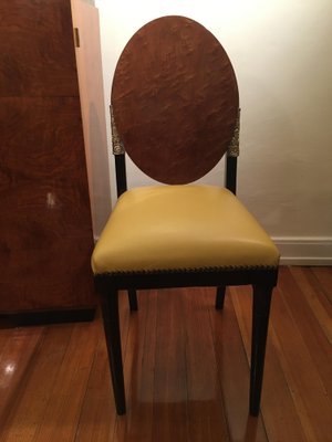 Art Déco Chairs with Bronze Elements, 1920s, Set of 2-LXP-1089074