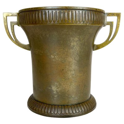 Art Deco Champagne Cooler in Copper and Brass, Sweden, 1930s-UYK-935024