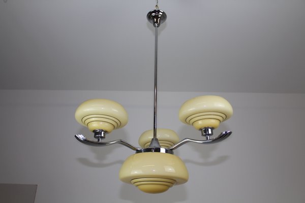 Art Deco Chandelier, 1930s-ZWH-730420