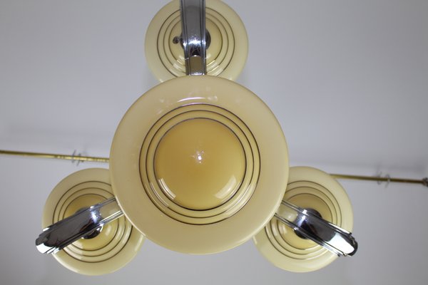 Art Deco Chandelier, 1930s-ZWH-730420