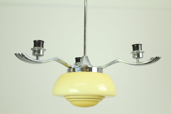 Art Deco Chandelier, 1930s-ZWH-730420