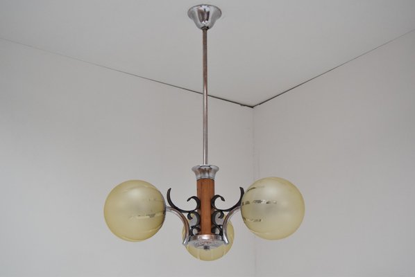 Art Deco Chandelier, 1930s-TZ-955568