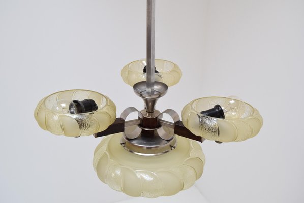 Art Deco Chandelier, 1930s-TZ-736348