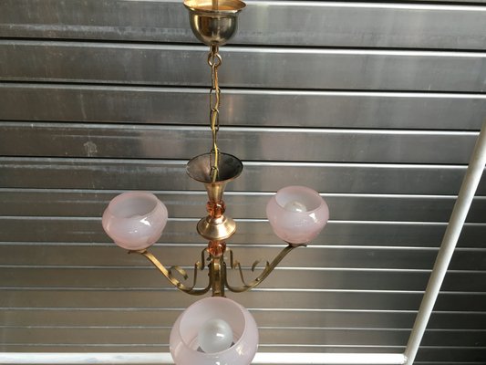 Art Deco Chandelier, 1950s-WQQ-667471