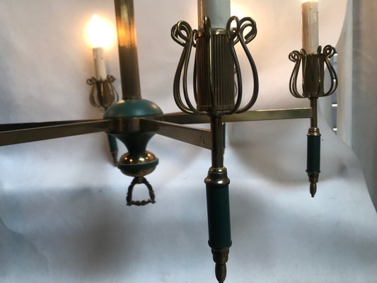 Art Deco Chandelier, 1950s-WQQ-1285340