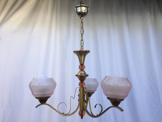 Art Deco Chandelier, 1950s-WQQ-667471