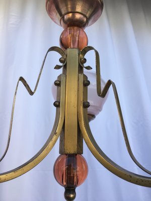 Art Deco Chandelier, 1950s-WQQ-667471