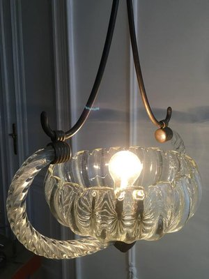 Art Deco Chandelier by Ercole Barovier, 1940s-MBH-1032215