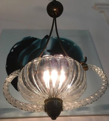 Art Deco Chandelier by Ercole Barovier, 1940s-MBH-1032215