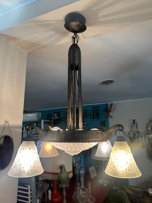 Art Deco Chandelier by Muller Frères for Muller Frères, 1930-BFK-1991023