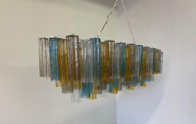 Art Deco Chandelier in Murano Glass, 2000s-FF-1386155