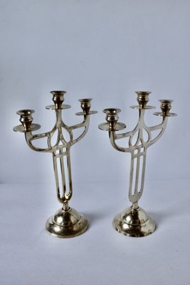 Art-Déco Chandeliers in Brass, Denmark, 1930s, Set of 2-HFR-1772515