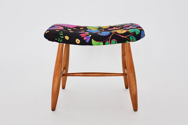 Art Deco Cherry Stool by Josef Frank for Haus & Garten Vienna, 1920s-NB-585623