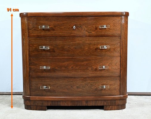 Art Deco Chest of Drawers in Rosewood, 1930s-RVK-1735223