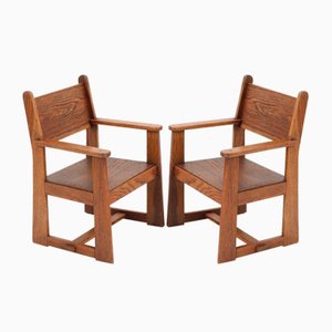 Art Deco Children's Armchairs by Jan Wils for Eik en Linden, 1918, Set of 2-MY-1389800