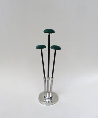 Art Deco Chrome 3-Fold Hat Stand-EY-975025