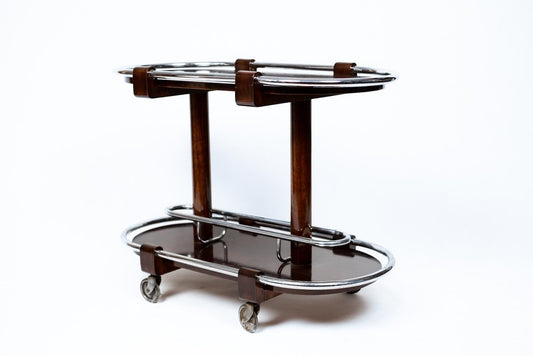 Art Deco Chrome Bar Cart